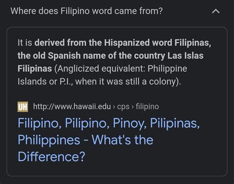 Opinion in Tagalog.
